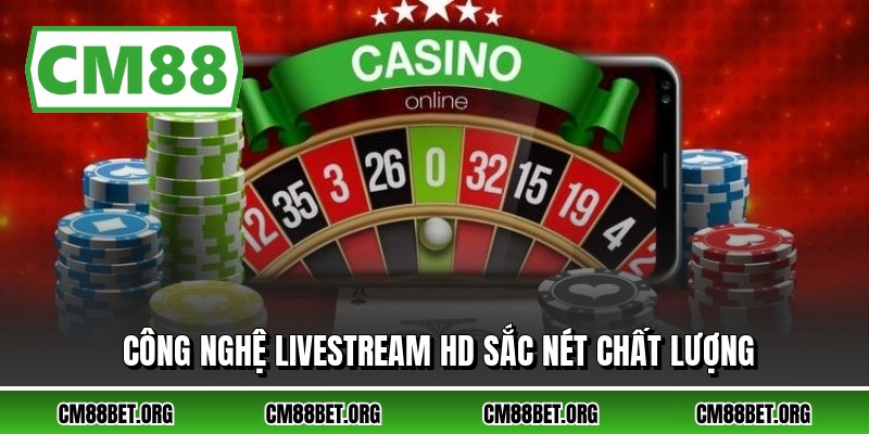 Công nghệ livestream HD sắc nét chất lượng